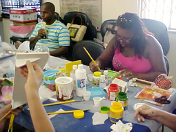 Oficina de Mosaico e Decoupage - 17 de janeiro de 2008