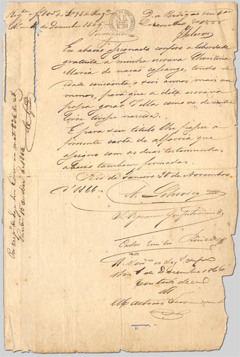 Carta de Alforria de 1866