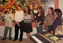 Da esquerda para a direita, Severino dos Ramos Brasil - Vice- Presidente da FURNE (Fundação Universitária de Apoio ao Ensino, Pesquisa e Extensão), José Pereira da Silva - Coordenador de Arte e Cultura da UEPB, Jussara Valladares - Coordenadora do Centro Cultural do Ministério da Saúde - MS, Marcela Lucena - Coordenadora Municipal de Saúde Mental de Recife, Maria do Rosário - Coordenadora de Saúde Mental do Estado da Paraíba e Edézia Maria de Almeida Gomes - Presidente do Conselho de Psicologia da Paraíba.