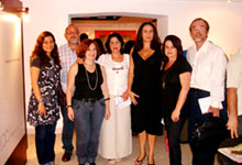 Sueli Scotelaro Porto (Chefe do Departamento de Saúde Coletiva-FMS-N.F), Ulysses Paranhos G.Mattos (Terapeuta Ocupacional CAPS II-N.F), Daniela Santi (Diretora do Centro de Arte de Nova Friburgo), Maria Amélia Curvello (Secretária Municipal de Cultura de Nova Friburgo), Jussara Valladares (Coordenadora do Centro Cultural do Ministério da Saúde), Drª.Angela Moura Rezende (Coordenadora do CAPS II N.F), Dr.Carlos Leal (Coordenador do Programa de Saúde Mental de Nova Friburgo)
