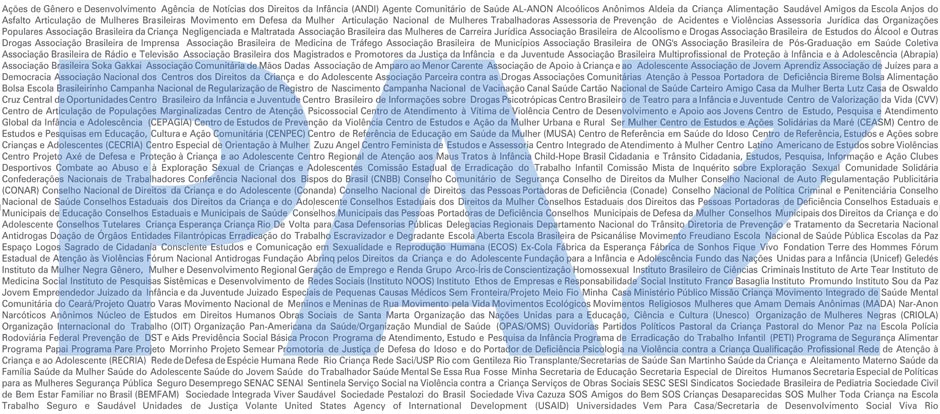 Nesta imagem, nota-se que o fundo branco foi todo preenchido uniformemente com palavras na cor preta. Sobre o texto, em letras enormes, a palavra “PAZ”, na cor azul, ocupando toda a extensão da figura.